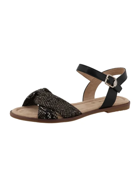 TOM TAILOR Sandale maro negru