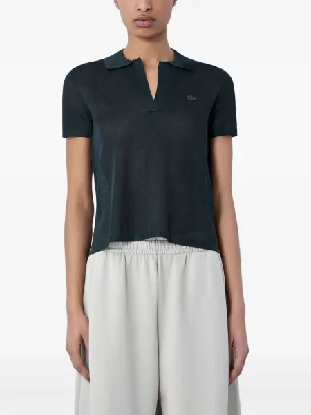 Tricou Lacoste tricotate verde
