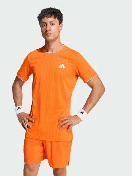 Переработанный футболка Adidas оранжевая