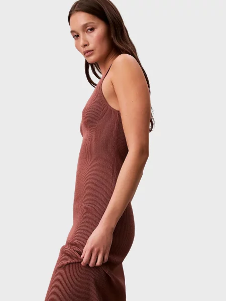 Платье Calvin Klein коричневое