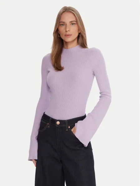 Kontatto Bluză cu gât violet