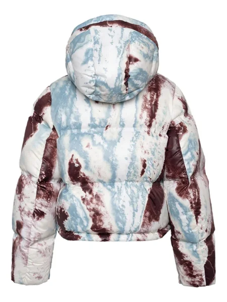 Geacă Aztech Mountain cu glugă alb