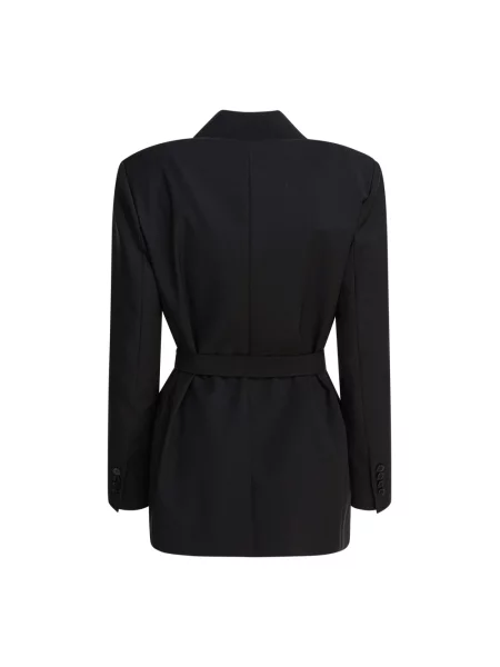 Lniana marynarka Max Mara czarna