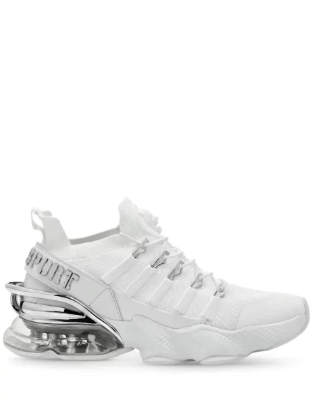 Sneakerși Plein Sport cu dungi de tigru alb