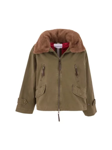 Krótka parka Blonde No.8 zielona