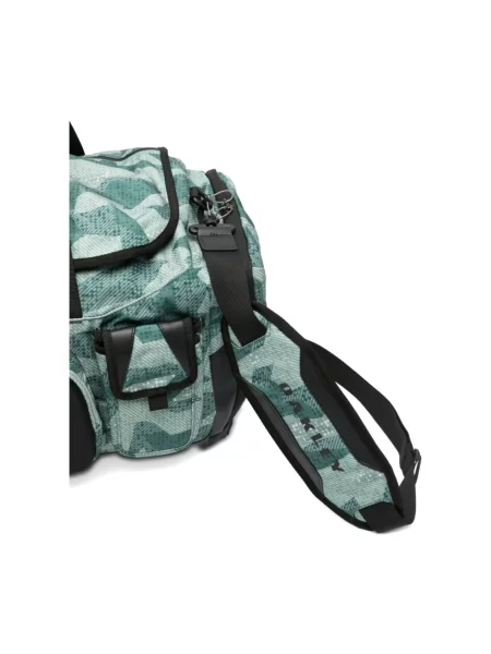 Torba Oakley w abstrakcyjne wzory zielona