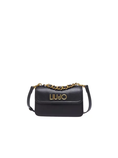 Torebka crossbody Liu Jo skórzana czarna