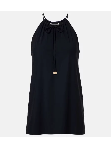 Top Dorothee Schumacher cu gât halter negru