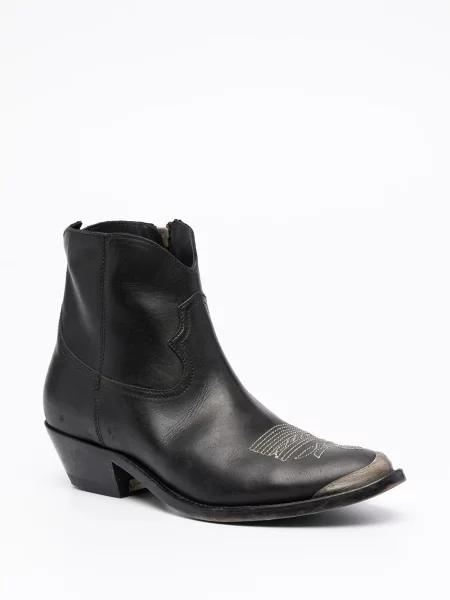 Botine Golden Goose cowboy negru