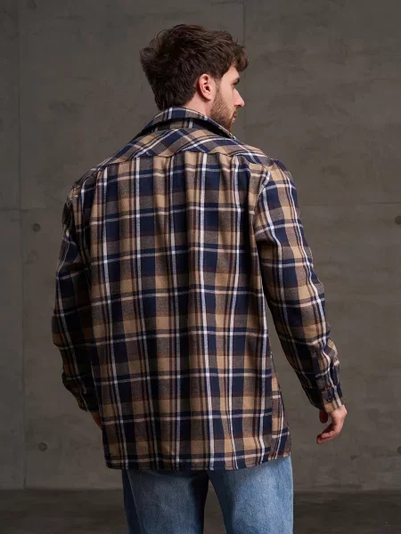 Сорочка в клітинку ISSA Plus мультиколор