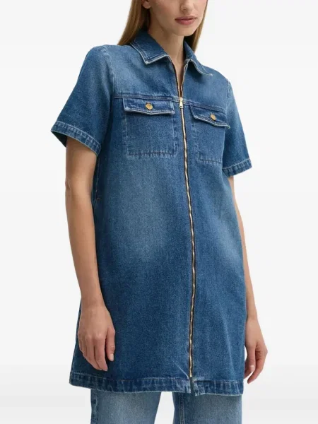 Rochie din denim A.p.c. de costum albastru