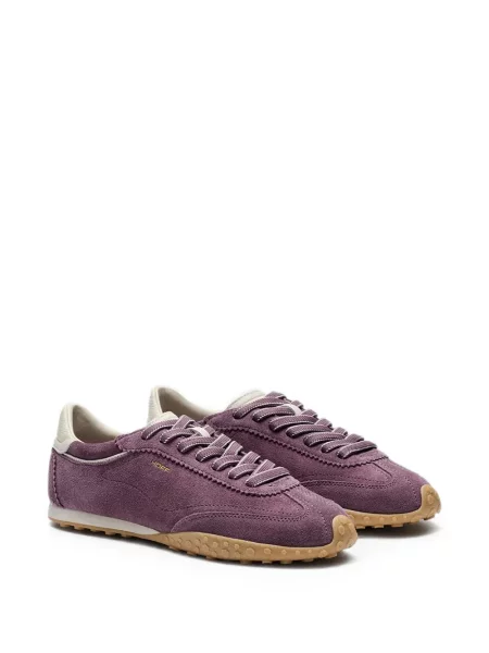Sneakerși Hoff din piele de căprioară cu imagine violet