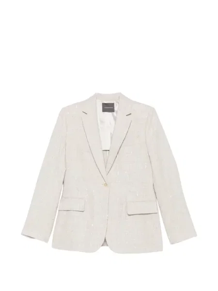 Sacou Lorena Antoniazzi cu paiete cu un singur rând de nasturi