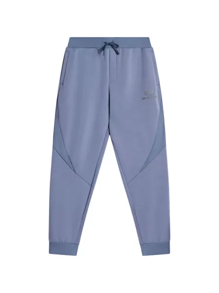 Бягане панталон Guess с принт синьо