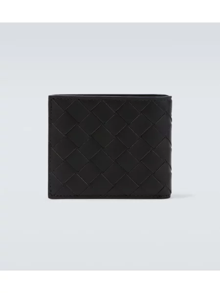 Portofel Bottega Veneta din piele verde