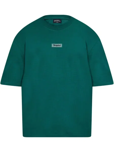 Dropsize Tričko pastelově zelená / tmavě zelená černá