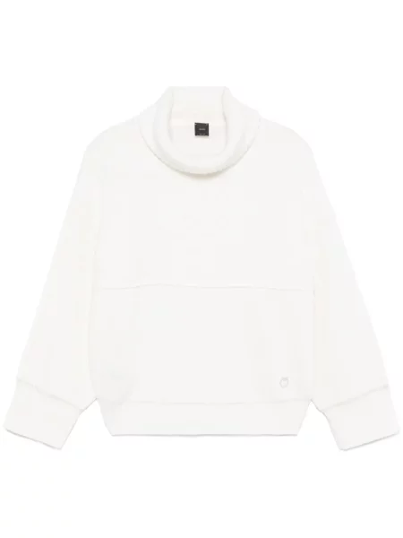 Haftowany sweter Pinko biały