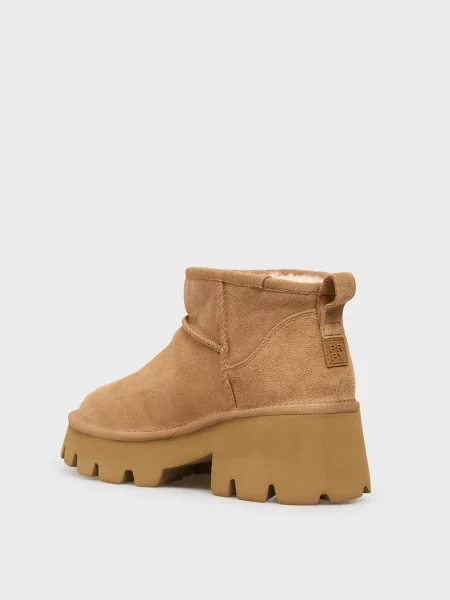 Замшевые сапоги Prpy бежевые