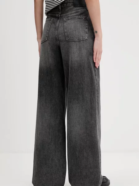 Tommy Jeans jeansy wide leg czarne