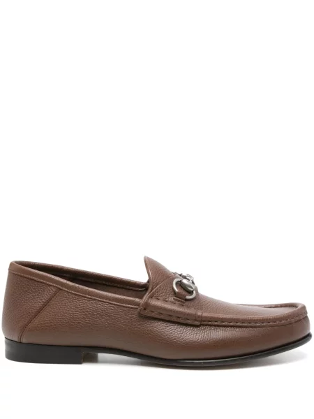 Pantofi loafer Gucci maro