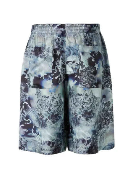 Pantaloni scurți Off-white cu imagine alb