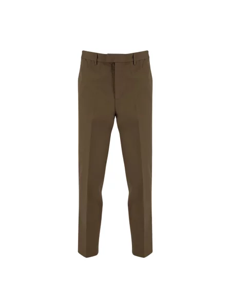 Spodnie Emporio Armani brązowe