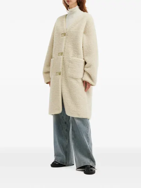 Płaszcz Tout A Coup z kieszeniami zapinanymi na guziki