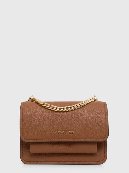 Geanta de piele Michael Michael Kors din piele maro