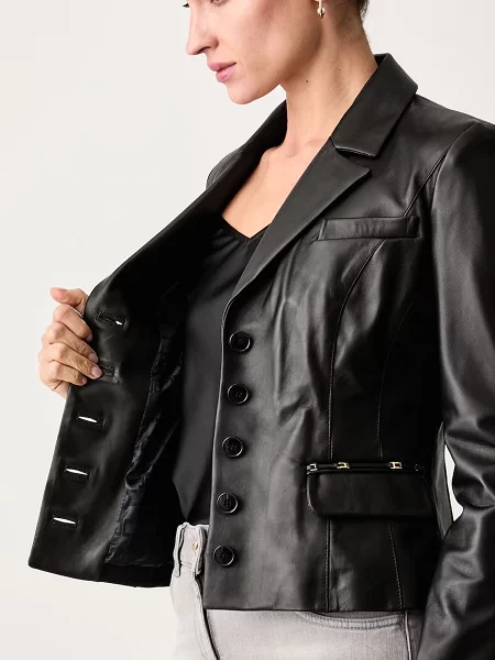 Elisabetta Franchi куртка шкіряна