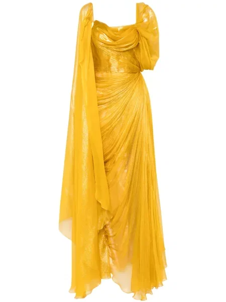 Maksi sukienka maxi Iris Serban garniturowa żółta