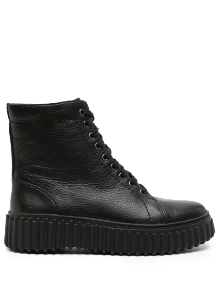 Cizme scurte Clarks din piele negru