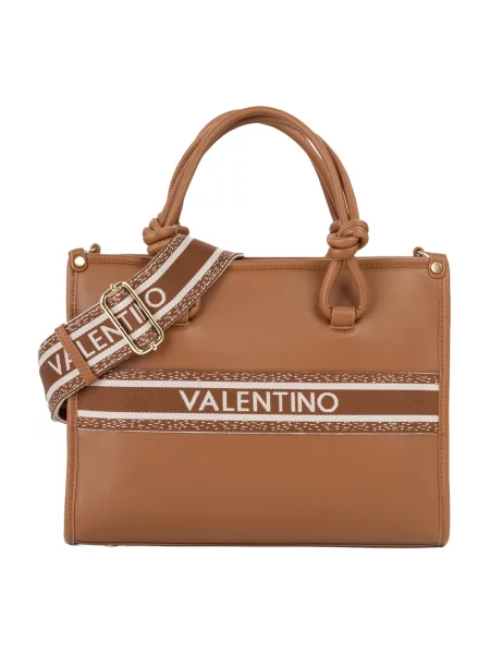 Crossbody kabelka Valentino z ekologickej kože hnedá