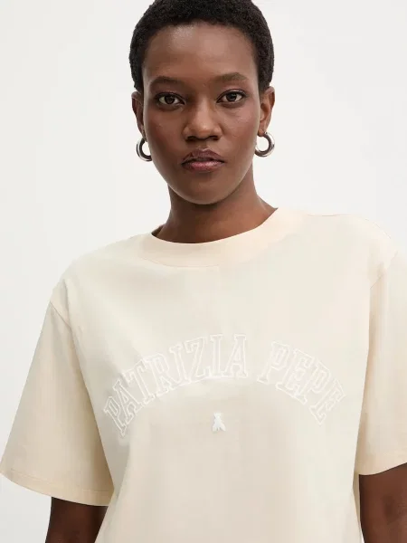 Patrizia Pepe Póló | Cropped Fit bézs