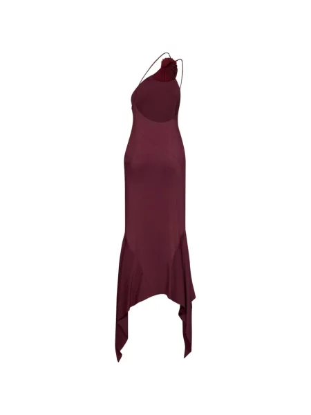Rochie maxi Amen asimetrică roșu