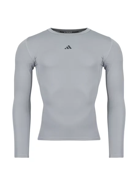 Teretana dugo majica Adidas sa dugačkim rukavima siva