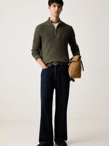 Hackett London pulover pentru bărbați din lână verde