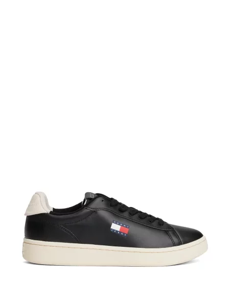 Sneakerși Tommy Hilfiger cu imagine negru