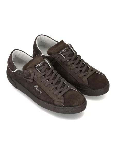 Buty do tenisa Philippe Model zamszowe do tenisa brązowe