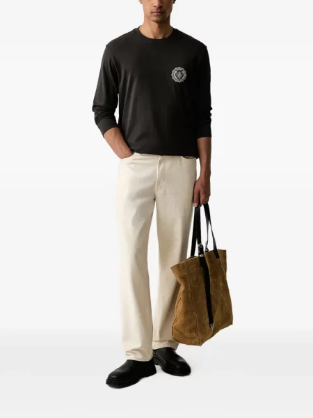 Lung tricou Armani Exchange gri