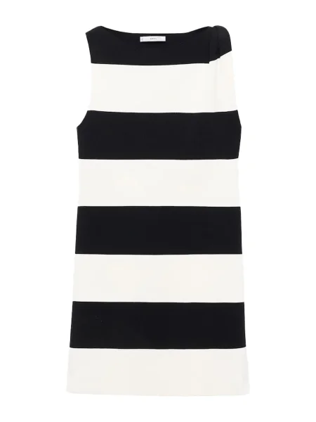 MANGO Rochie tricotat JANE crem negru