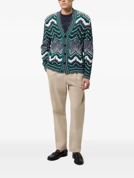 Cardigan Missoni tricotate verde