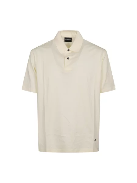 Koszulka polo Emporio Armani beżowa