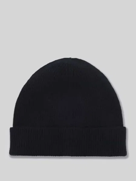 Czapka beanie z czystego kaszmiru model ‘XAMIROH’ Hugo czarna