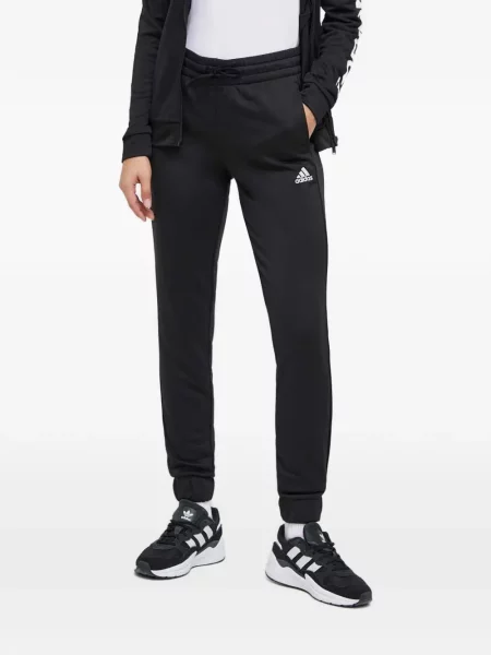 Ριγέ τρέξιμο σετ φόρμας Adidas με σχέδιο γκρι