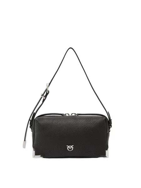 PINKO Kabelka PINKO BAULETTO TRITTICO MINI BOTTALATO GRANDE BORSA' černá