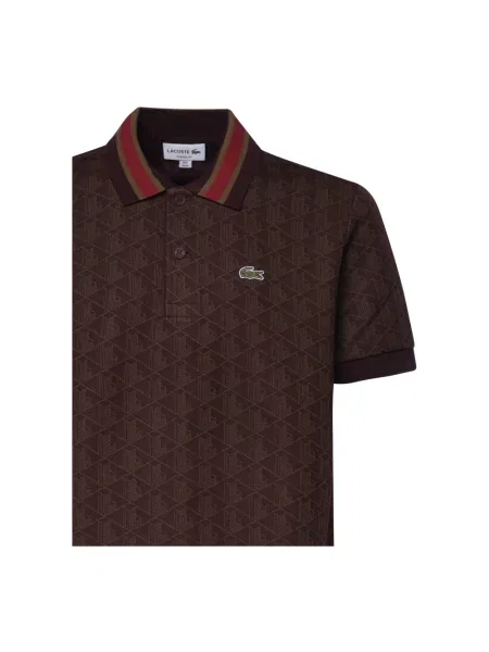 Koszulka polo Lacoste klasyczna brązowa