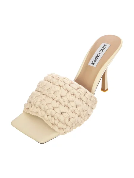 Klapki mules Steve Madden beżowe