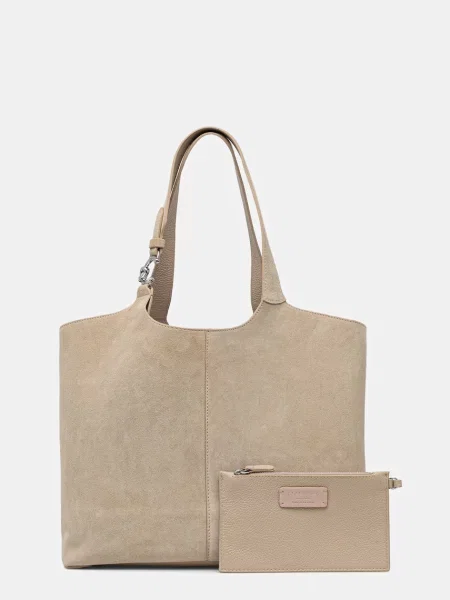 Torebka Coccinelle zamszowa beżowa