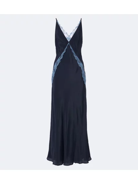 Rochie Sir din dantelă albastru