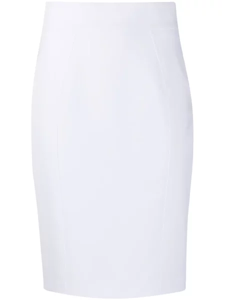 Fustă tip creion Moschino alb